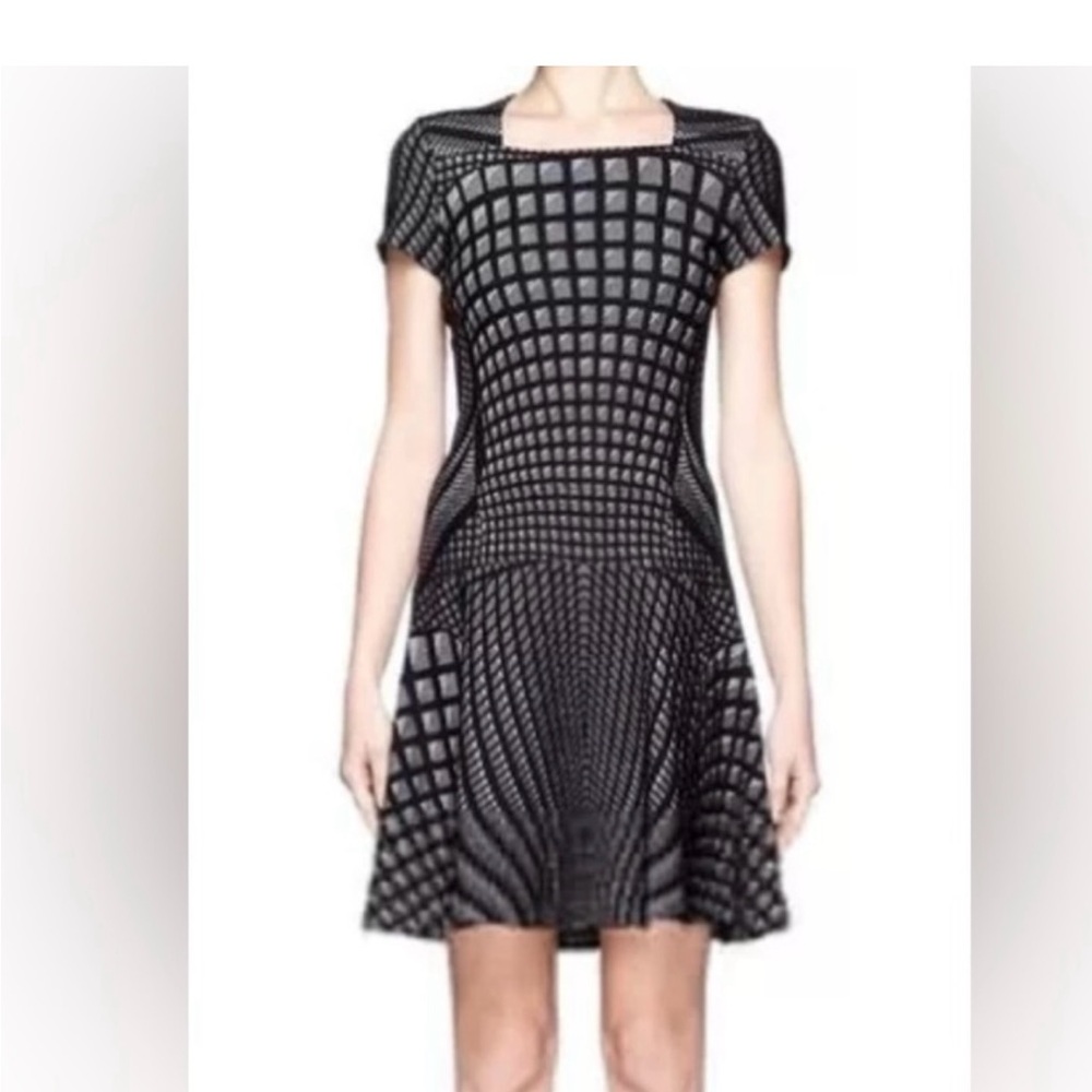Diane Von Furstenberg Hansine Drop Waist Wool Blend dress, Size 2